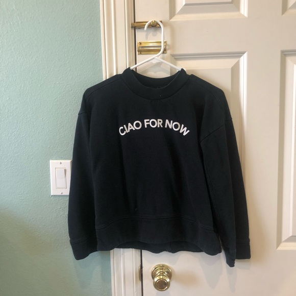 Madewell Ciao for Now Black Sweatshirt - Picture 2 of 5